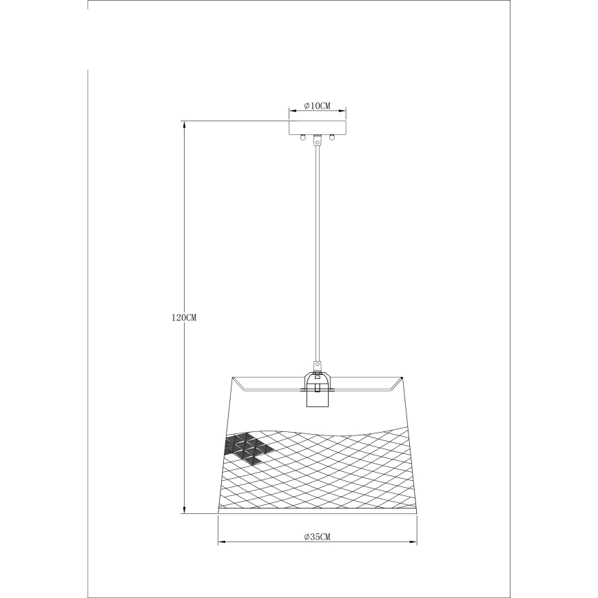 Globo - Candelabro suspenso 1xE27/60W/230V