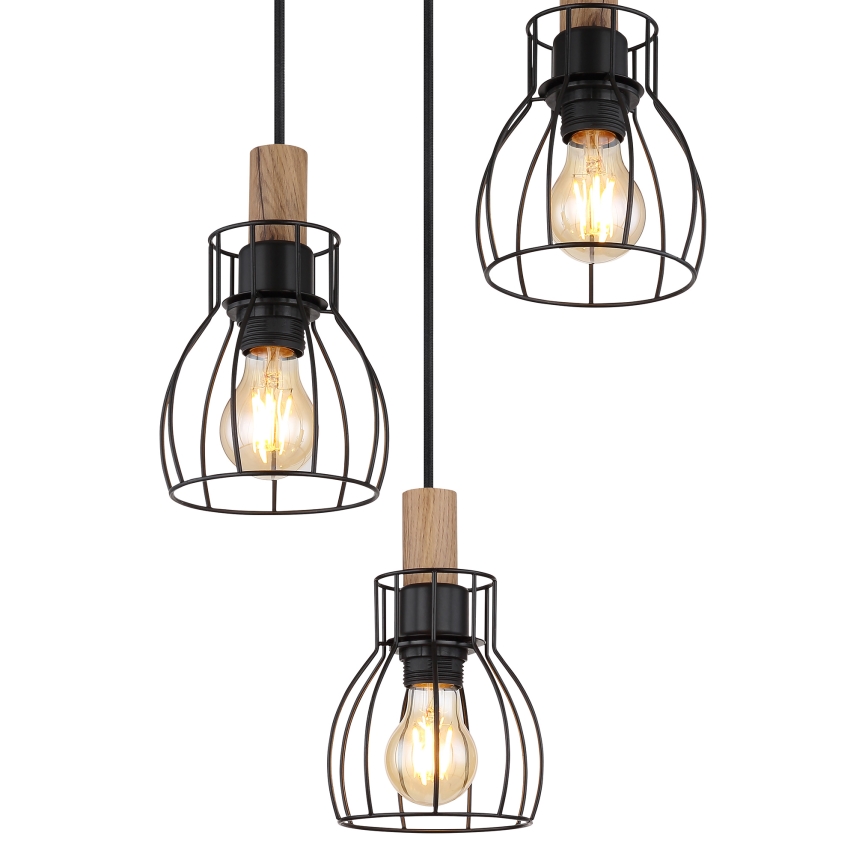 Globo - Candeeiro suspenso 3xE27/40W/230V