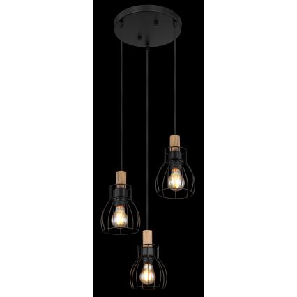 Globo - Candeeiro suspenso 3xE27/40W/230V