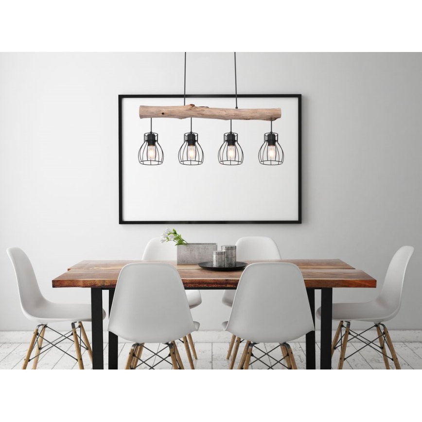 Globo - Candelabro suspenso 4xE27/40W/230V