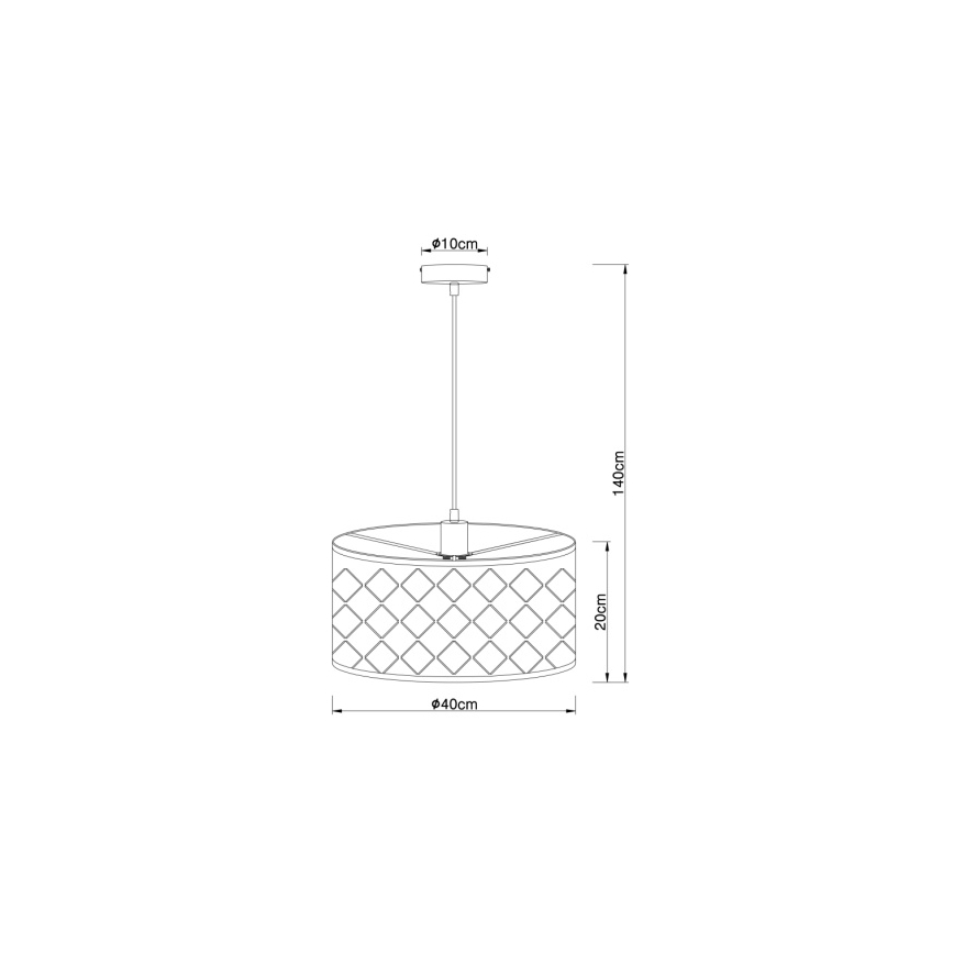 Globo - Candelabro num fio 1xE27/60W/230V