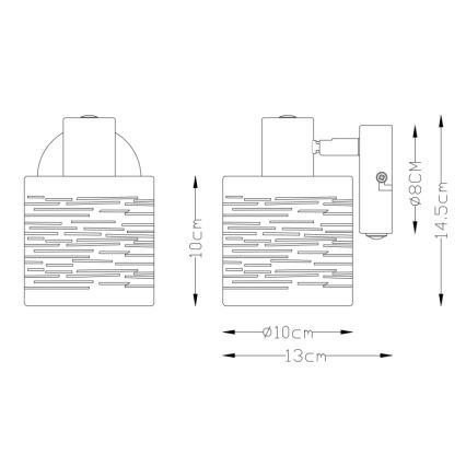Globo - Luz de parede 1xE14/15W/230V