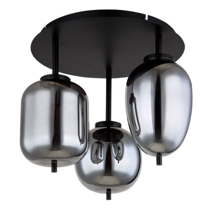 Globo - Candelabro integrado 3xE14/40W/230V preto