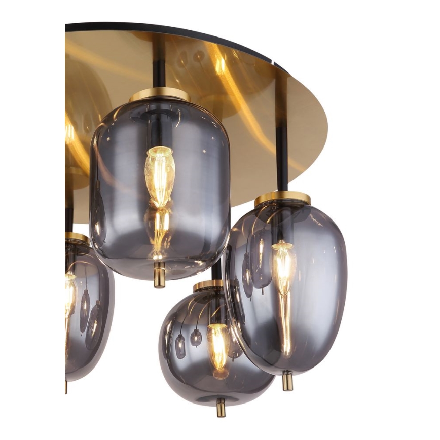 Globo - Candelabro integrado 6xE14/40W/230V latão