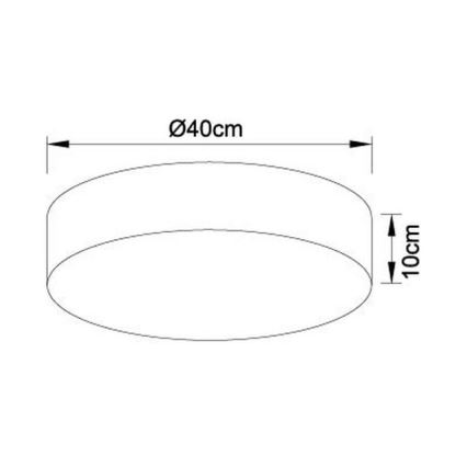 Globo - Iluminação de teto LED com regulação LED/24W/230V + CR