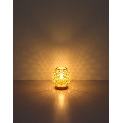 Globo - Candeeiro de mesa 1xE27/60W/230V bambu