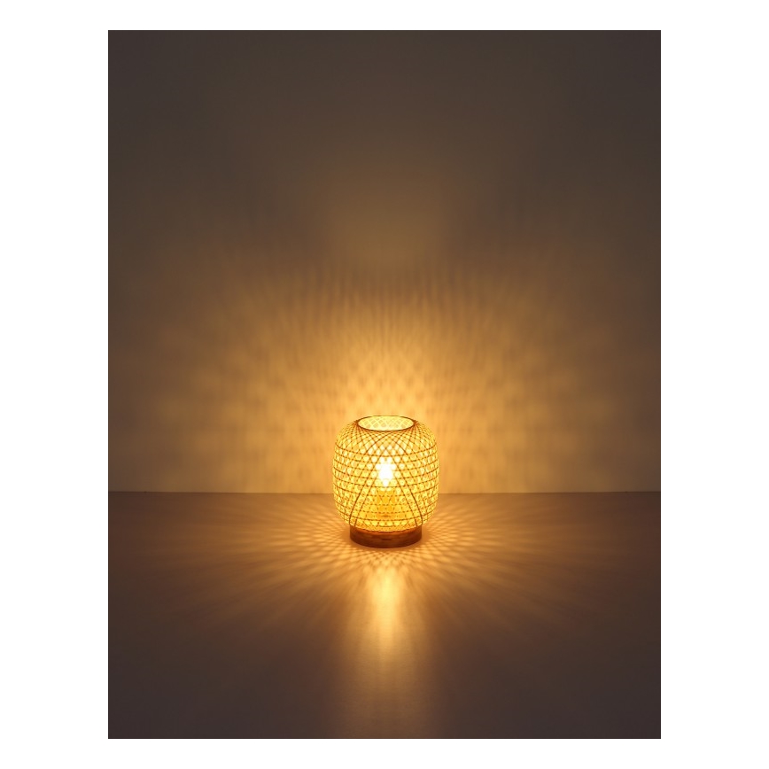 Globo - Candeeiro de mesa 1xE27/60W/230V bambu