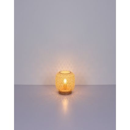 Globo - Candeeiro de mesa 1xE27/60W/230V bambu