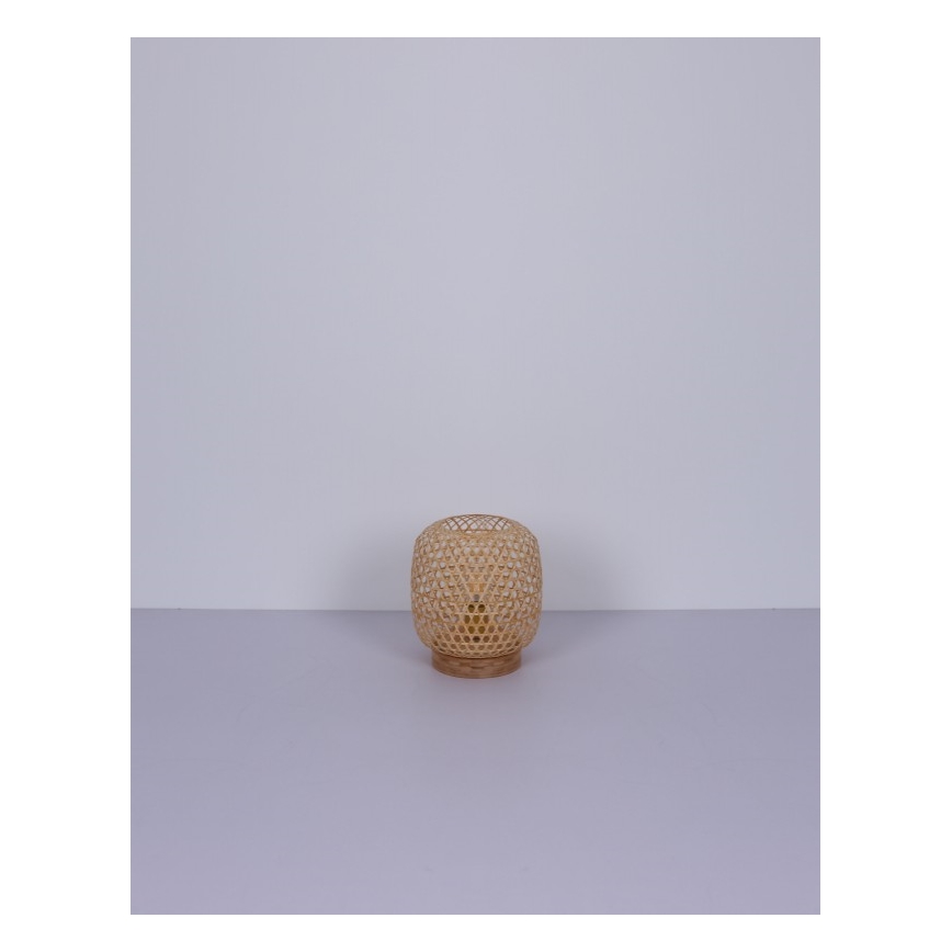 Globo - Candeeiro de mesa 1xE27/60W/230V bambu