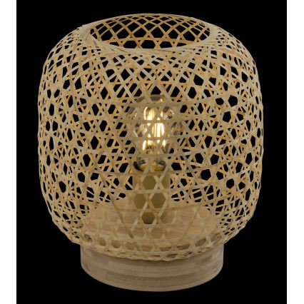 Globo - Candeeiro de mesa 1xE27/60W/230V bambu