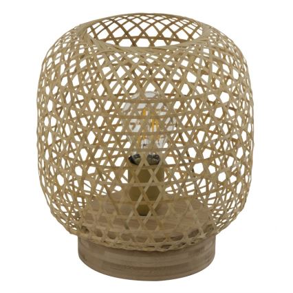 Globo - Candeeiro de mesa 1xE27/60W/230V bambu