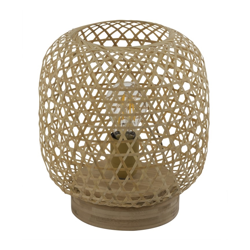 Globo - Candeeiro de mesa 1xE27/60W/230V bambu