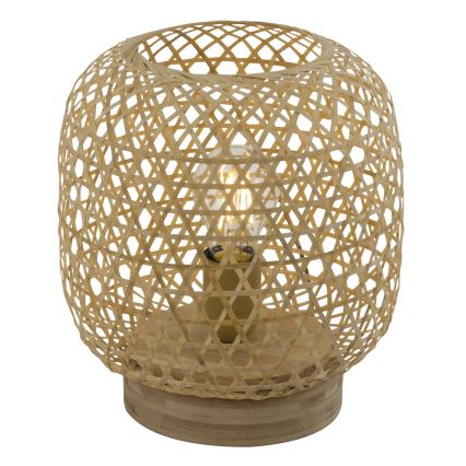 Globo - Candeeiro de mesa 1xE27/60W/230V bambu