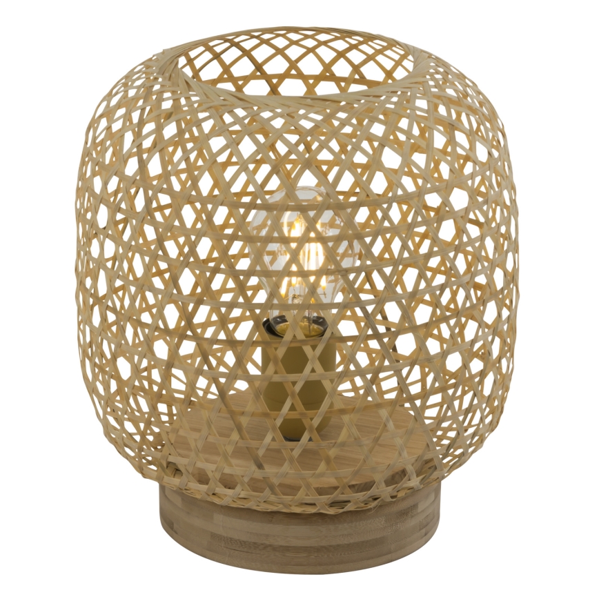Globo - Candeeiro de mesa 1xE27/60W/230V bambu