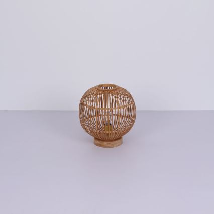 Globo - Candeeiro de mesa 1xE27/60W230V bambu