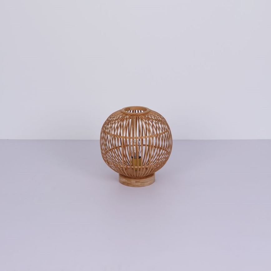 Globo - Candeeiro de mesa 1xE27/60W230V bambu