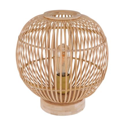 Globo - Candeeiro de mesa 1xE27/60W230V bambu