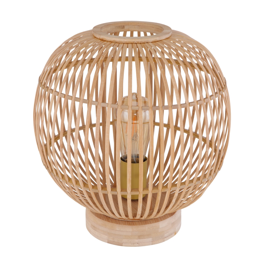 Globo - Candeeiro de mesa 1xE27/60W230V bambu