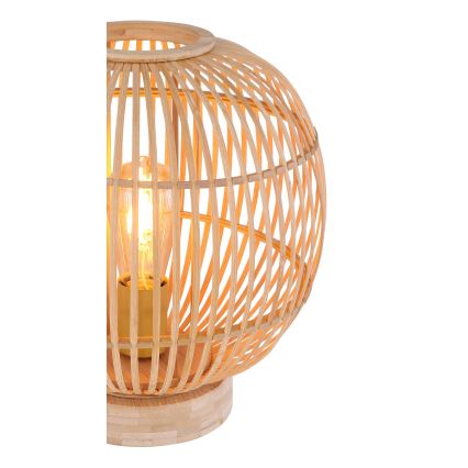 Globo - Candeeiro de mesa 1xE27/60W230V bambu