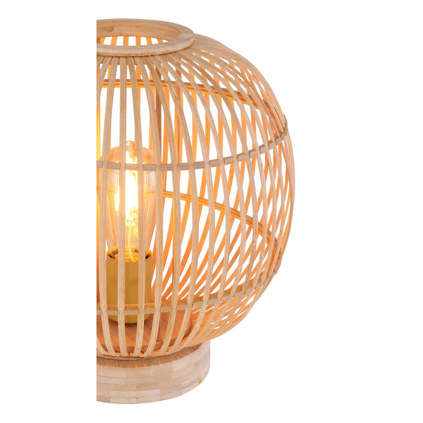 Globo - Candeeiro de mesa 1xE27/60W230V bambu