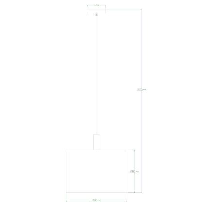 Globo - Candelabro suspenso 1xE27/40W/230V