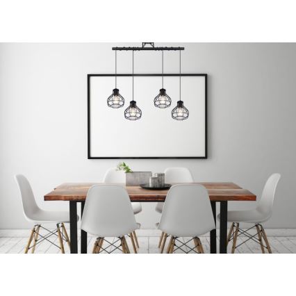 Globo - Candelabro suspenso 4xE27/60W/230V