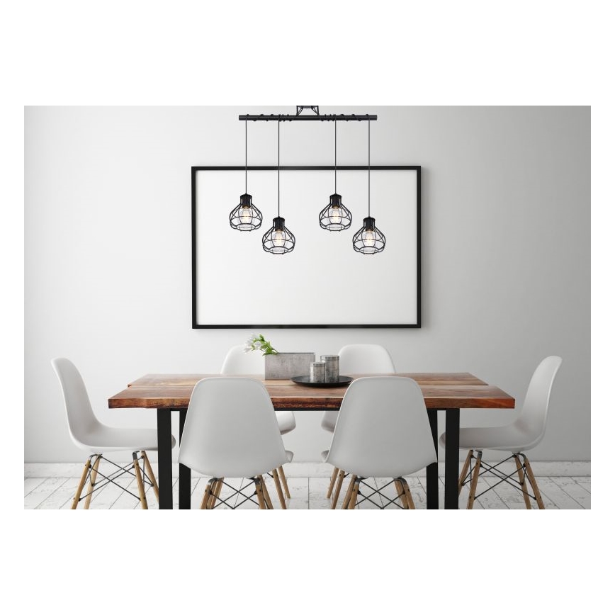 Globo - Candelabro suspenso 4xE27/60W/230V