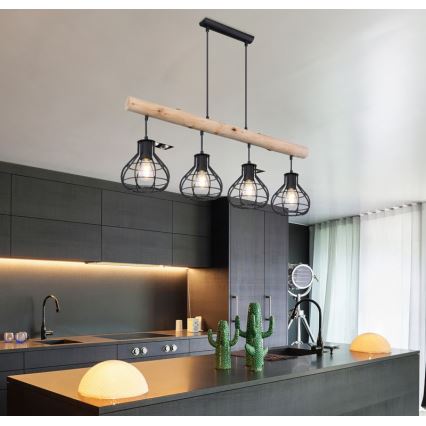 Globo - Candelabro num fio 4xE27/60W/230V