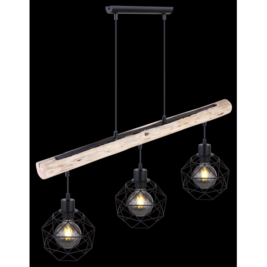 Globo - Candelabro num fio 3xE27/60W/230V