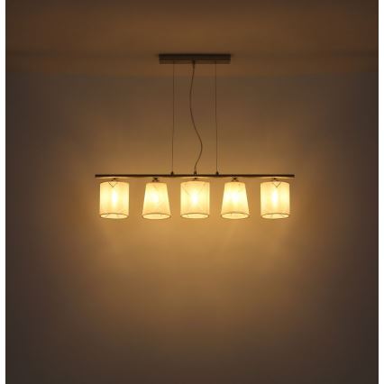 Globo - Candelabro suspenso 5xE14/25W/230V