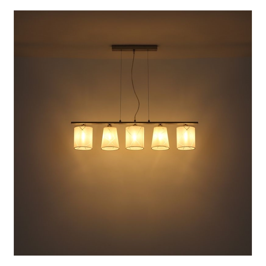 Globo - Candelabro suspenso 5xE14/25W/230V