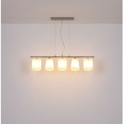 Globo - Candelabro suspenso 5xE14/25W/230V