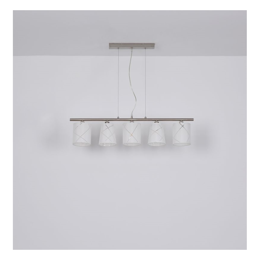 Globo - Candelabro suspenso 5xE14/25W/230V