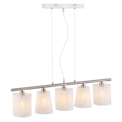 Globo - Candelabro suspenso 5xE14/25W/230V
