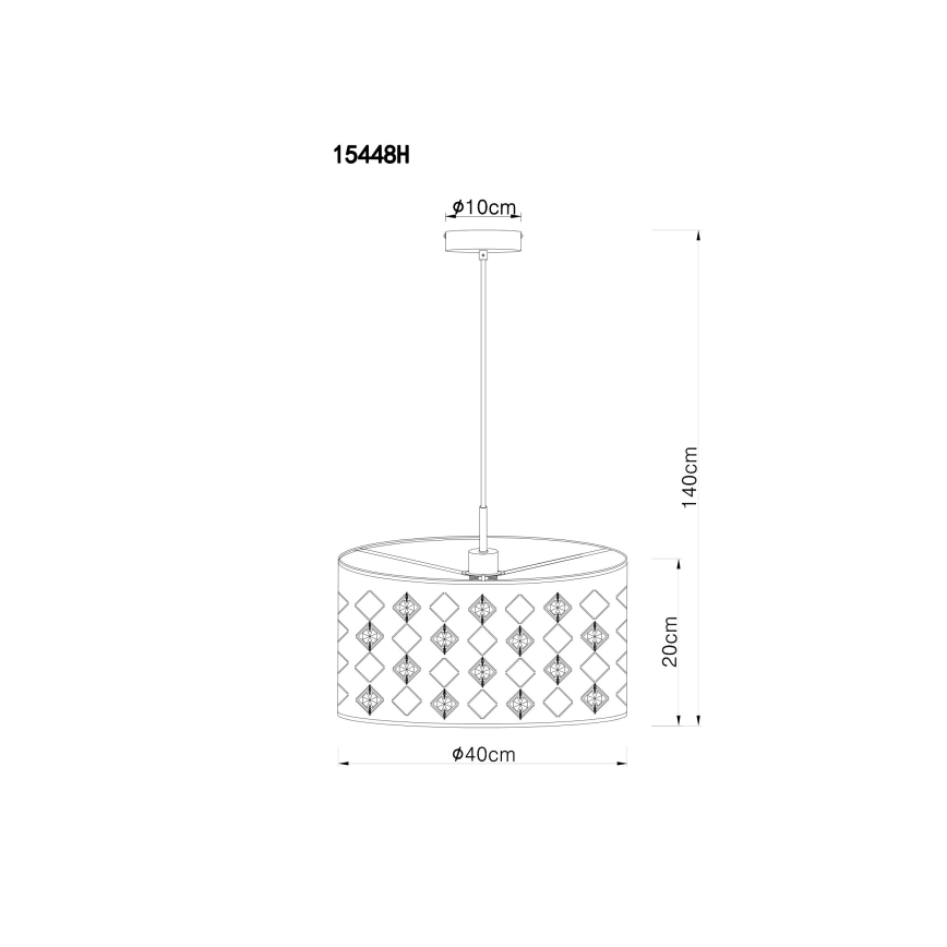 Globo - Candelabro suspenso 1xE27/60W/230V