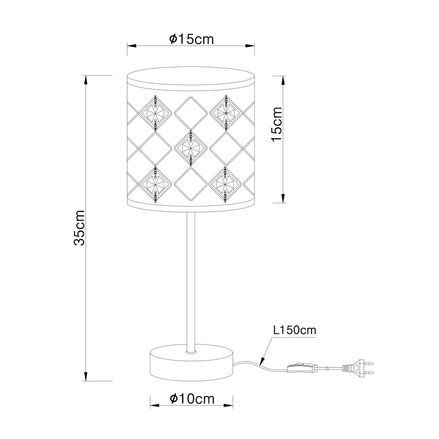 Globo - Candeeiro de mesa 1xE14/40W/230V