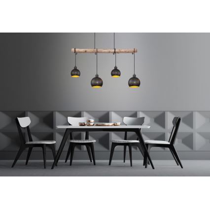 Globo - Candelabro num fio 4xE27/40W/230V