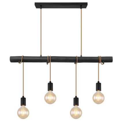 Globo 15459-4H - Candeeiro suspenso LEO 4xE27/60W/230V