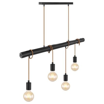 Globo 15459-4H - Candeeiro suspenso LEO 4xE27/60W/230V
