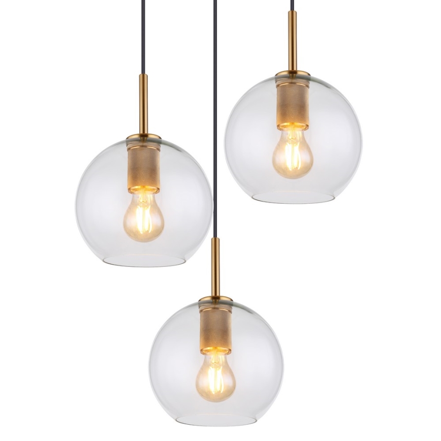 Globo - Candelabro num fio 3xE27/60W/230V
