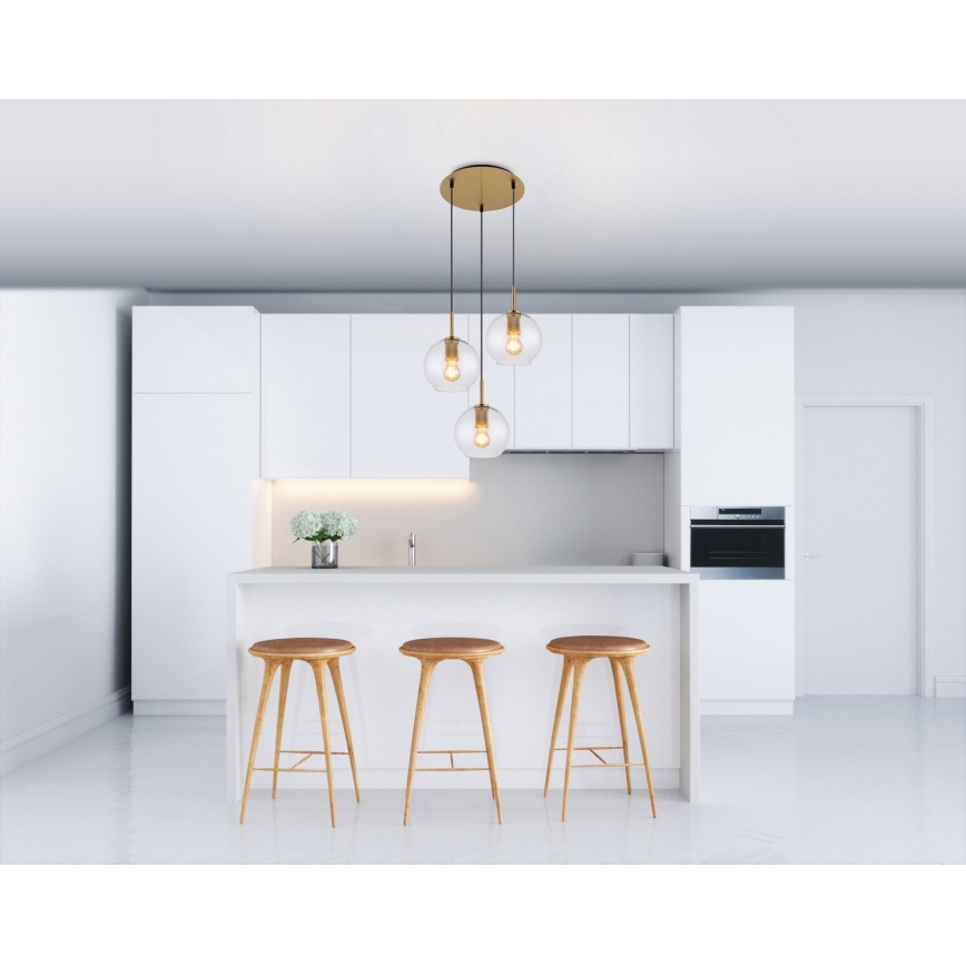 Globo - Candelabro num fio 3xE27/60W/230V