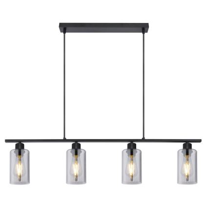 Globo - Candeeiro suspenso 4xE27/60W/230V preto
