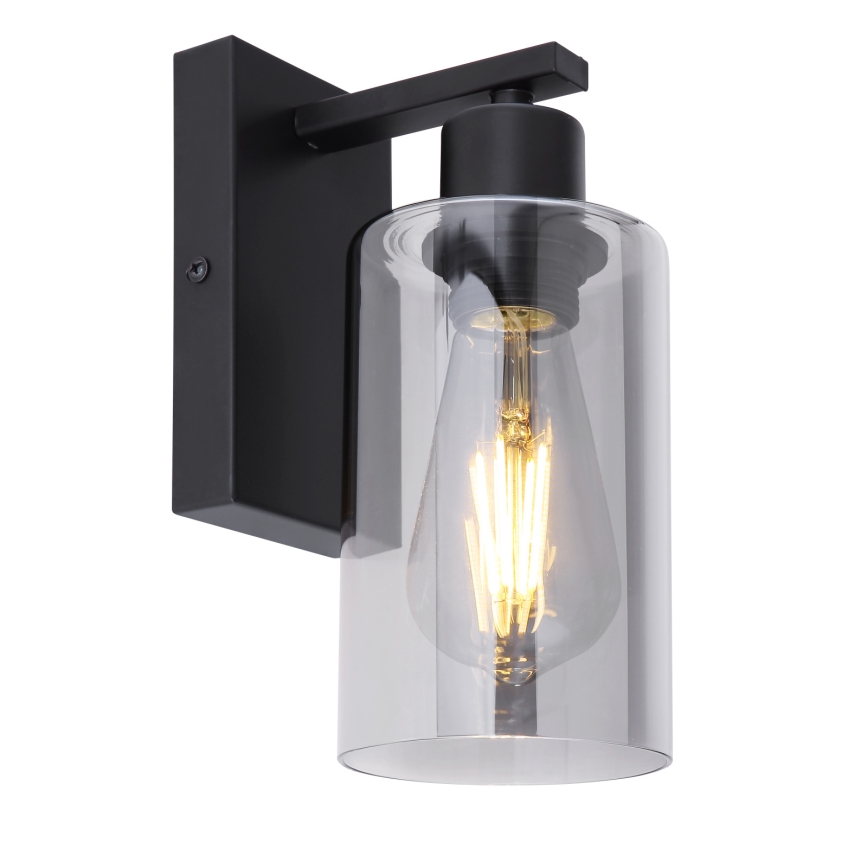 Globo - Iluminação de parede 1xE27/60W/230V preto