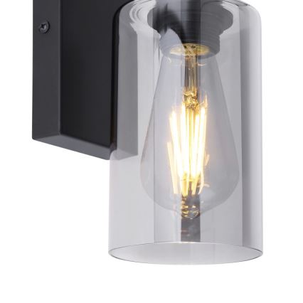 Globo - Iluminação de parede 1xE27/60W/230V preto