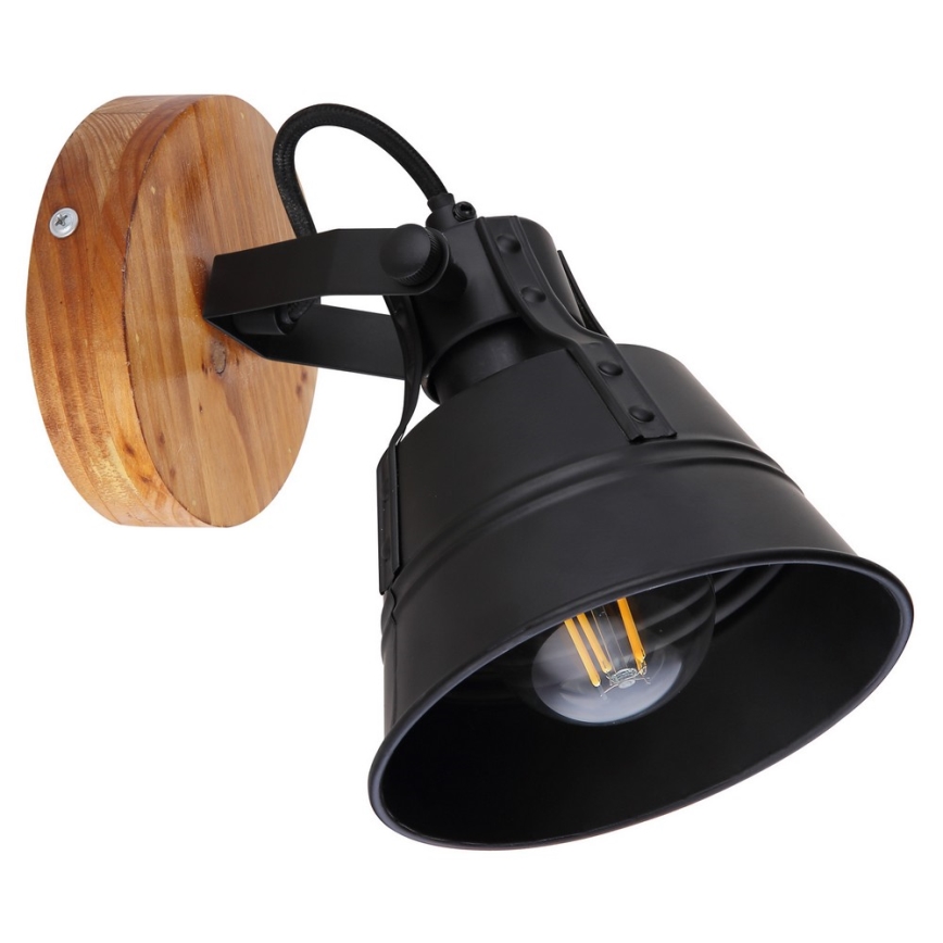 Globo - Foco de parede 1xE27/60W/230V abeto