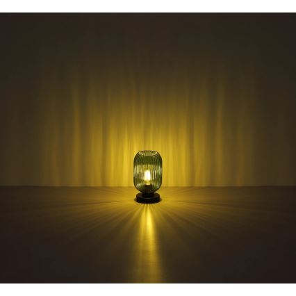 Globo - Candeeiro de mesa 1xE27/40W/230V verde