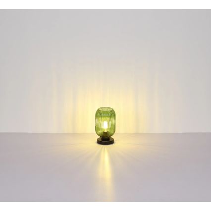 Globo - Candeeiro de mesa 1xE27/40W/230V verde