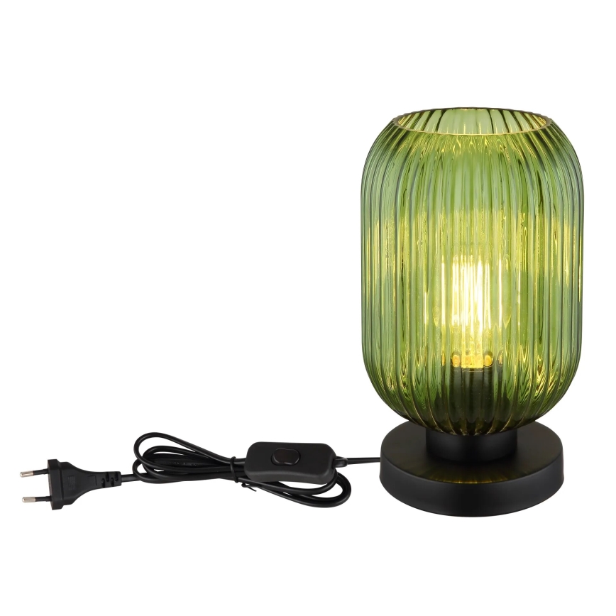 Globo - Candeeiro de mesa 1xE27/40W/230V verde
