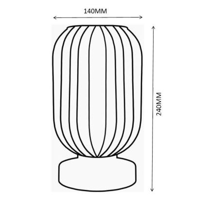 Globo - Candeeiro de mesa 1xE27/40W/230V verde