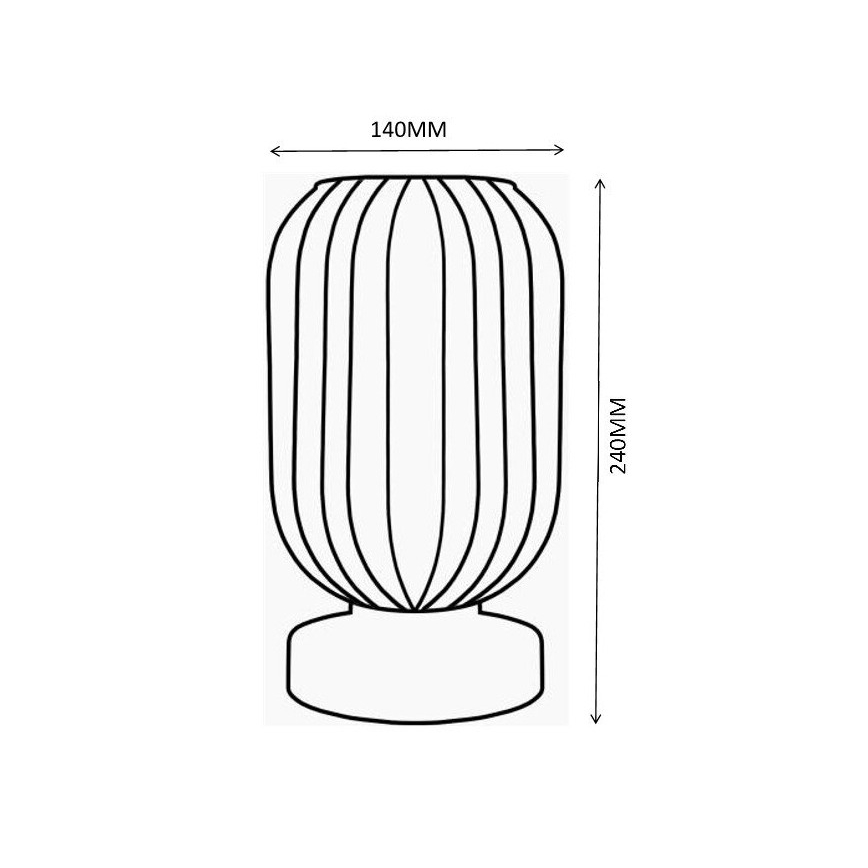 Globo - Candeeiro de mesa 1xE27/40W/230V verde